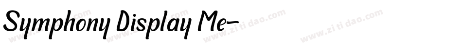 Symphony Display Me字体转换